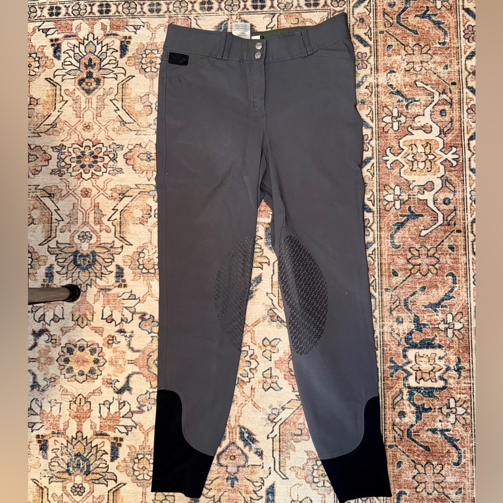 Dover Dalton Knee Patch Breeches - Slate Gray